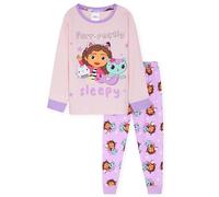 Gabby's Dollhouse Pijama Conjunto de 2 Piezas para Niña - Regalo para Niños (Púrpura, 6-7 Años)
