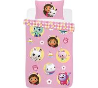 Gabby's Dollhouse Set de Funda de Edredón Diseño Reversible (TC187)