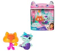 Gabby''s Dollhouse: The Movie, MerCat y Kitty Jellyfish, figuras de juguete con 2 accesorios, juguetes para niños y niñas a partir de 3 años, Muñecos Gabby''s Dollhouse : The Movie, MerCat y Kitty Jel