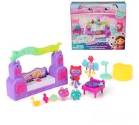 Gabby's Dollhouse: The Movie, Paw-Some Party Story Set con hierba gatera DJ, 2 figuras de juguete de gato borrador y accesorios, juguetes para niños y niñas a partir de 3 años