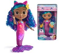 Gabby's Dollhouse: The Movie, Sing & Shine Mermaid Gabby, muñeca sirena impermeable con luces y sonidos, juguetes para niños y niñas a partir de 3 años