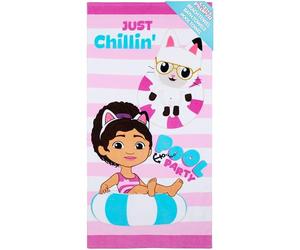 Gabby's Dollhouse Toalla Piscina Niña y Bebe Toallas Baño Grandes Toallas Algodon Ducha Playa Secado Rápido 140x70cm Viajes Accesorios
