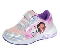 Gabby's Dollhouse - Zapatillas deportivas para niñas (fáciles de fijar con luces LED intermitentes), multicolor, 25 EU