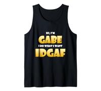 Gabe Costume Idgaf Funny Meme Halloween Costume For Gabes Camiseta sin Mangas