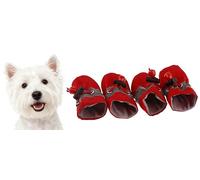GabeFish - Calcetines Impermeables Antideslizantes para Perro, con cordón Ajustable, Protectores de Patas, para Mascotas pequeñas y Medianas