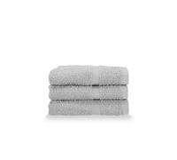 Gabel Juego de 3 Toallas de Invitados, Esponja de algodón Puro hidrofílico, 40 x 60 cm, Color Gris,