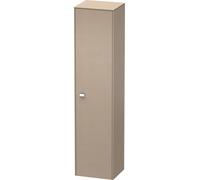 Gabinete alto Duravit Brioso 177,0x42,0x36,0 cm, 1 puerta, bisagra derecha, 1 estante de madera, 3 estantes de vidrio, BR1330R1075, Color: Decoración lino, mango cromado