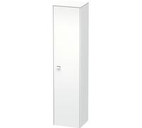 Gabinete alto Duravit Brioso 177,0x42,0x36,0 cm, 1 puerta, bisagra derecha, 1 estante de madera, 3 estantes de vidrio, BR1330R1018, Color: Decoración blanco mate, mango cromado