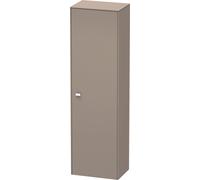 Gabinete alto Duravit Brioso 177,0x52,0x36,0 cm, 1 puerta, bisagra derecha, 1 estante de madera, 3 estantes de vidrio, BR1331R1043, Color: Diseño basalto mate, mango cromado