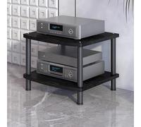 Gabinete Audio HiFi 2 3 4 Capas, Soporte Gabinete De Audio HiFi, Estante Audios, Estante Reproductor Estéreo De Torre for Sala Estar Y Dormitorio(Nero,44cm/17.3in)