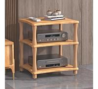 Gabinete Audio HiFi, Soporte Gabinete De Audio HiFi, Estante Audios, Estante Reproductor Estéreo De Torre for Sala Estar Y Dormitorio(Varnished,64cm/25.2in)