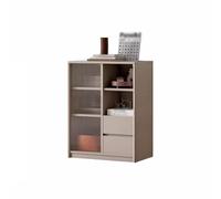 Gabinete auxiliar de madera maciza, moderno y simple, gabinete de almacenamiento de lujo, pequeño aparador de comedor, aparador de buffet, aparador de bufé,