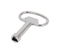 Gabinete Control Key, Triangle Socket Key, Plumber Utility Tool, Electrical Box Access Keys, for Valve Spigots Cupboard Security Box HVAC Unit Train Garage Electrician Technician Use