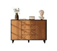 Gabinete de acento Aparador ultrafino, armario de almacenamiento de tablero de roca montado en la pared, armario de almacenamiento for sala de estar Gabinete de almacenamiento de estilo rústico