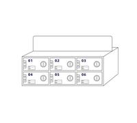 Gabinete de almacenamiento acrílico para teléfono móvil con puertas con cerradura, cárcel transparente montada en la pared para una organización segura del dispositivo, 10 ranuras