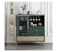 Gabinete de almacenamiento Aparador tipo buffet, mueble auxiliar moderno con puertas de vidrio, mueble de almacenamiento tipo buffet, adecuado for cocinas, comedores y cafeterías Gabinete de piso(Gree