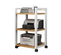 Gabinete de almacenamiento AV de 3 capas con soporte de madera ajustable en altura