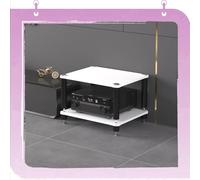 Gabinete de almacenamiento AV, estante HiFi para amplificador y equipo de audio, soporte abierto para configuración moderna de audio y video