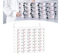 Gabinete de almacenamiento de acrílico transparente para teléfono celular con cerraduras de puerta seguras, ideal para aulas, salas de reuniones, talleres y gimnasios para organizar y proteger