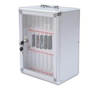 Gabinete de almacenamiento de aluminio para teléfono, caja de seguridad de 24 ranuras para desafíos de control personal, ideal para nizar y proteger dispositivos móviles