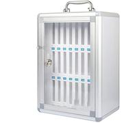 Gabinete de almacenamiento de aluminio para teléfono con cerradura, 24 ranuras para aula, oficina, examen, fábrica, casillero seguro para dispositivos móviles para un fácil acceso y seguridad