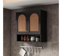 Gabinete de almacenamiento de baño montado en la pared - Gabinete de medicina versátil que ahorra espacio para sala de estar y cocina, perfecto para colocar encima del inodoro para espacios pequeños