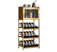 Gabinete de almacenamiento de bar, exhibición de vino alta con diseño de rejilla, evita la oxidación, adecuado para cocina, área de bar, estudio y mucho más