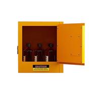 Gabinete de almacenamiento de líquidos inflamables, capacidad de 2 galones, gabinete de seguridad contra incendios de una sola puerta para uso comercial, industrial y doméstico