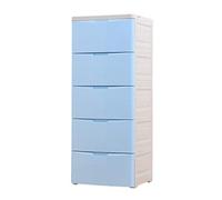 Gabinete de almacenamiento de plástico de gran capacidad para niños, color azul, 6 capas, armario para bebé, nizer