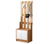 Gabinete de almacenamiento de zapatos con estantes ajustables, gabinete organizador de zapatos moderno con perchero, organizador de zapatos con banco para zapatos, ahorro de espacio, para armario de e