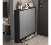 Gabinete de almacenamiento de zapatos moderno, gabinete organizador de zapatos con 3 cajones abatibles, independiente, gabinete angosto oculto for zapatos con compartimento de almacenamiento for la en