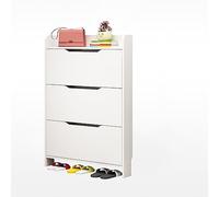 Gabinete de almacenamiento delgado para zapatos, ahorro de espacio para espacios pequeños, muebles modernos de entrada, elegante solución de almacenamiento para pasillo