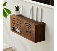 Gabinete de almacenamiento para enrutador WiFi de montaje en pared, fuerte carga, para sala de estar, oficina, dormitorio