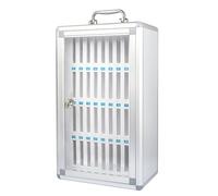 Gabinete de almacenamiento para teléfono móvil de 12/24/36/48/60 ranuras, soporte de pared de aleación de aluminio para escuelas y oficinas y solución que ahorra espacio