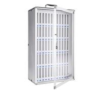 Gabinete de almacenamiento portátil de aleación de aluminio multiranura con asa, ideal para uso escolar, militar, empresa y gimnasio