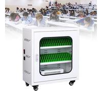 Gabinete de almacenamiento portátil de pared para teléfono con función recargable y ruedas universales para una carga y organización seguras