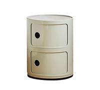 Gabinete de almacenamiento redondo de plástico, diseño de ahorro de espacio para habitaciones pequeñas, solución práctica para una vida sin desorden, ideal para almacenamiento en el hogar.