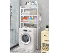 Gabinete de almacenamiento sobre el inodoro que ahorra espacio, estante de baño retráctil, estante grande de esquina blanca para una máxima utilización del espacio en el suelo