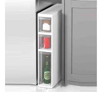 Gabinete de almacenamiento vertical ajustable de 5 cajones, baño compacto para espacios pequeños, diseño resistente para zonas estrechas, ideal para inodoros y habitaciones estrechas