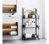 Gabinete de almacenamiento y organizador de metal plegable de varios niveles, sin herramientas para el hogar, oficina, dormitorio, sala de estar, armario, cocina