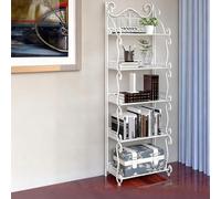 Gabinete de almacenamiento y organizador de metal plegable de varios niveles, sin herramientas para el hogar, oficina, dormitorio, sala de estar, armario, cocina