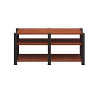 Gabinete de Audio Moderno, Soporte Multimedia estéreo con Amplio Almacenamiento for TV Box, Reproductores de DVD y Consolas de Juegos - Elegante Estante AV Negro(Red,52cm/20.5in)