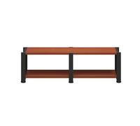 Gabinete de Audio Moderno, Soporte Multimedia estéreo con Amplio Almacenamiento for TV Box, Reproductores de DVD y Consolas de Juegos - Elegante Estante AV Negro(Red,34cm/13.4in)