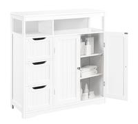 Gabinete de baño de madera cajones, y 2 estantes que ahorran , gabinete de suelo multiusos, armario autoportante para , cocina, oficina, armario de 80.5 X 30 X 86.5 Cm
