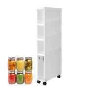 Gabinete de baño Estrecho | con cajones - Armario de Almacenamiento de baño, cómoda, para Sala de Estar, lavandería, Entrada, Dormitorio, Esquina, encimera, Fregadero, Inodoro