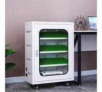 Gabinete de carga para teléfono móvil con 12 ranuras, organizador de aleación de aluminio para carga segura en oficinas y salas de conferencias