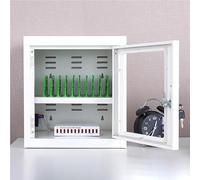 Gabinete de carga para teléfono móvil con 50 ranuras, estación de carga USB recargable para aula, oficina, gimnasio, iglesia, almacenamiento portátil de teléfono celular con funda de aleación de