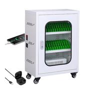 Gabinete de carga portátil para teléfono móvil, casillero para teléfono celular recargable, estación de carga USB para teléfono celular, carga rápida, para estudiantes y empleados (30 ranuras)