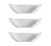 Gabinete de cocina puerta ollas tapas organizadores conjunto de 3 soportes de tapa de pan montado en la pared estante de almacenamiento para 6 a 13 5 pulgadas tapa almacenamiento de cocina