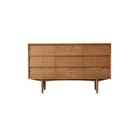 Gabinete de Consola Mesa de entrada de roble macizo de 160 x 40 x 85 cm, armario de almacenamiento for dormitorio, mueble de salón sencillo con cajones. Gabinete de Almacenamiento tipo Buffet